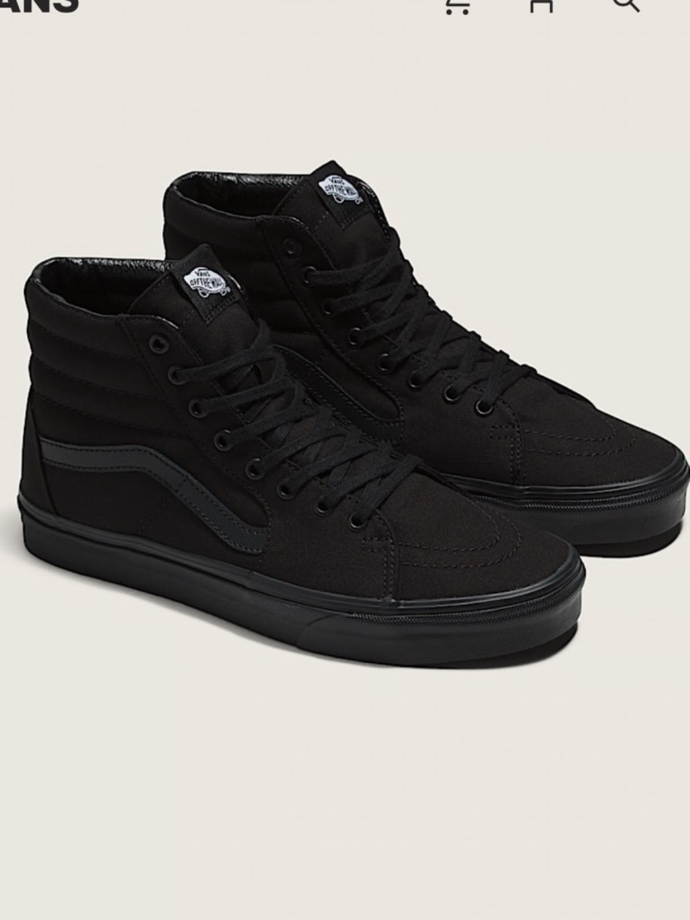 VANS sk8 HI EUC size 5M/6.5W‎